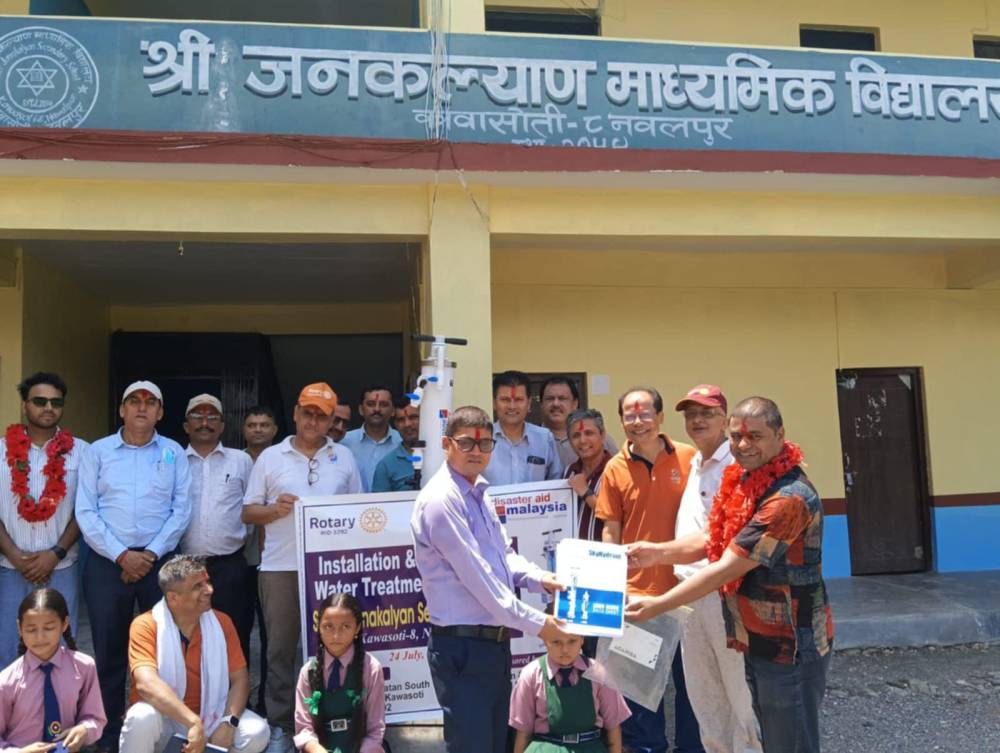 The Rotary Club of Patan South, involving Best Paani as the technical partner